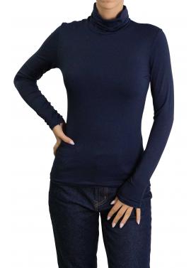 Maglia collo alto in viscosa